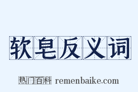 软皂反义词是什么意思的图片